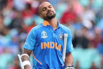 Dhawan out of T20I series against West Indies 2