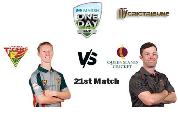 TAS vs QLD Live Score 21st Test Match between Tasmania vs Queensland Live on 14-17 February 20 Live Score & Live Streaming