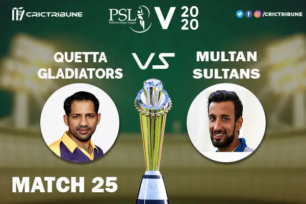 QUE vs MUL Live Score 25th Match between Lahore Qalandars vs Peshawar Zalmi Live on 11 March 2020 Live Score & Live Streaming.