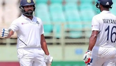 Mayank and Rohit set records for India
