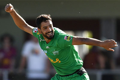 Haris Rauf claims 5-for against Hobart in BBL
