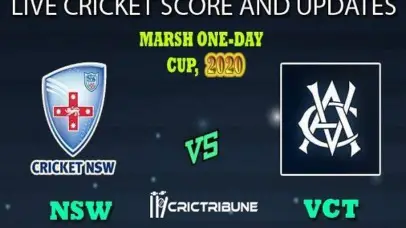 NSW vs VIC Live Score 19th ODI Match between New South Wales vs Victoria Live on 14 February 20 Live Score & Live Streaming