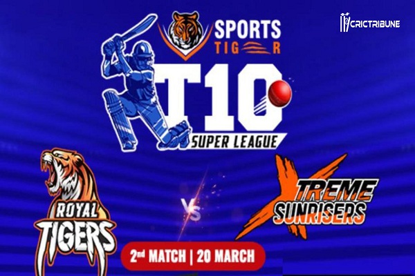 RT vs XS Live Score 1st T10 Match between Royal Tigers vs Xtreme Sunrisers Live on 20 March 2020 Live Score & Live