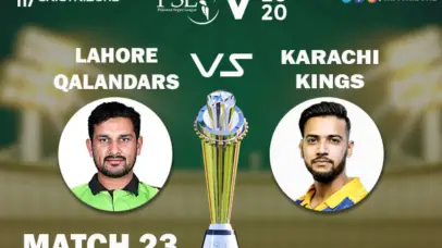 LAH vs KAR Live Score 23rd Match between Lahore Qalandars vs Karachi Kings Live on 08 March 2020 Live Score & Live Streaming.