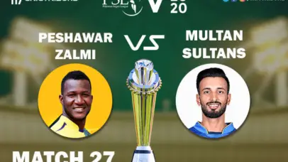 PES vs MUL Live Score 27th Match between Peshawar Zalmi vs Multan Sultans Live on 13 March 2020 Live Score & Live Streaming.