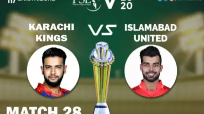 ISL vs KAR Live Score 28th Match between Karachi Kings vs Islamabad United Live on 14 March 2020 Live Score & Live Streaming.