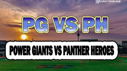 PG vs PH Live Score 1st T10 Match between Power Giants vs Panther Heroes Live on 20 March 2020 Live Score & Live Streaming