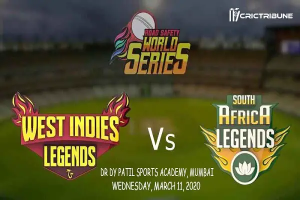 WI L vs SA L Live Score 4th Match between West Indies Legends Vs South Africa Legends Live on 11 March 2020 Live Score & Live Streaming.