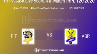 PIT vs ABR Live Score between Plus Infinity Tigers vs Advanced Balance Riders Live on 22 March 2020 Live Score & Live Streaming.