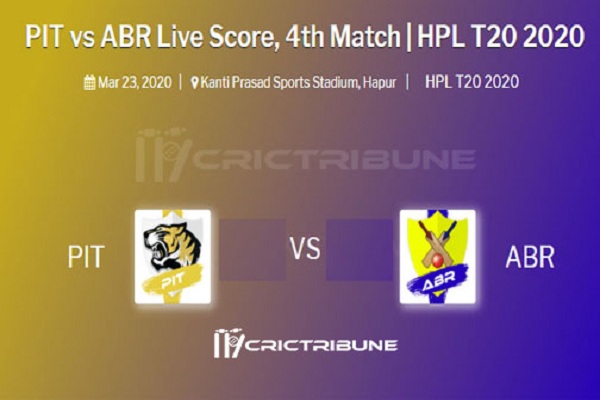 PIT vs ABR Live Score between Plus Infinity Tigers vs Advanced Balance Riders Live on 22 March 2020 Live Score & Live Streaming.