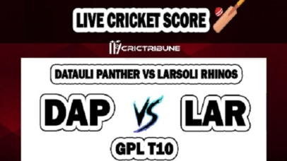 DAP vs LAR Live Score between Datauli Panther vs Larsoli Rhinos Live on 26 March 2020 Live Score & Live Streaming.
