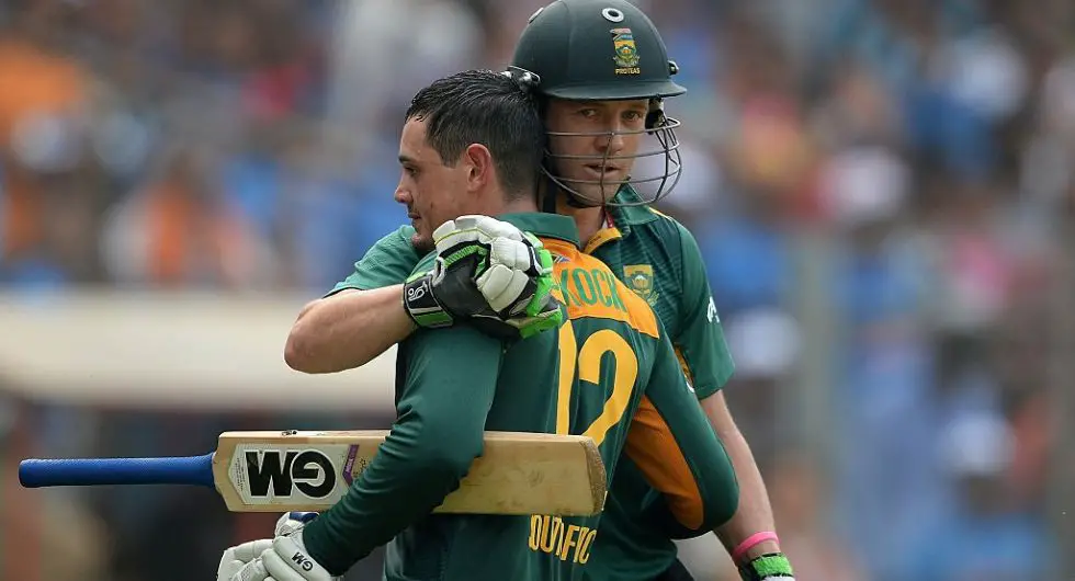 De Kock unsure of De Villiers fate for T20 World Cup, says he 'was' in line. Image Courtesy: Wisden