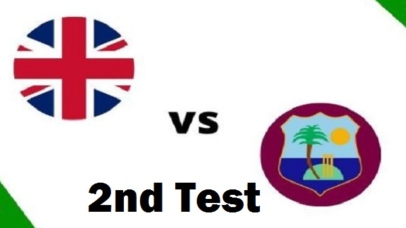 EN vs WI 2nd Test Live Score