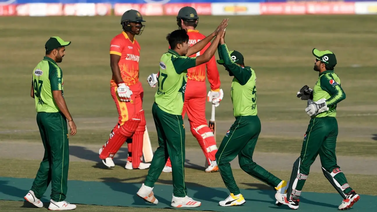 Pakistan whitewash Zimbabwe in a three-match T20I series