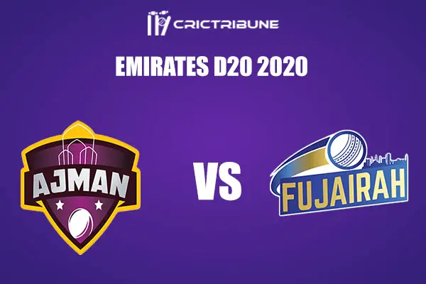 AJM vs FUJ Live Score, In the Match of Emirates D20 Tournament 2020 which will be played at ICC Cricket Academy, Dubai. AJM vs FUJ Live Score, Match between....