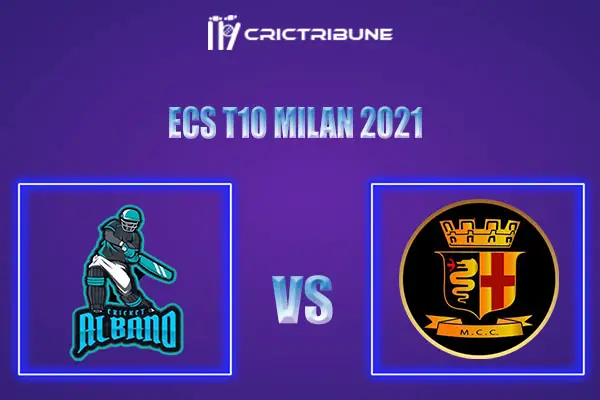 ALB vs MCC Live Score, In the Match of ECS T10 Milan 2021 which will be played at Milan Cricket Ground, Milan. ALB vs MCC Live Score, Match between Albano......