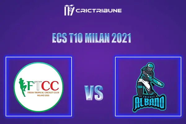 FT vs ALB Live Score, In the Match of ECS T10 Milan 2021 which will be played at Milan Cricket Ground, Milan. FT vs ALB Live Score, Match between Fresh.........
