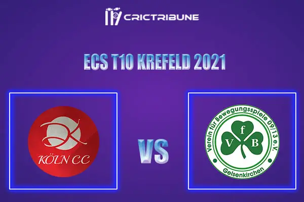 KCC vs VG Live Score, In the Match of ECS T10 Krefeld 2021 which will be played at Bayer Uerdingen Cricket Ground, Krefeld. KCC vs VG Live Score, Match between.
