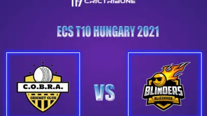 COB vs BLB Live Score, In the Match of ECS T10 Hungary 2021 which will be played at GB Oval, Szodliget. COB vs BLB Live Score, Match between Cobra Cricket Club.