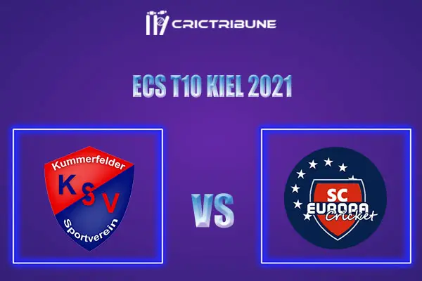 KSV vs SCE Live Score, In the Match of ECS T10 Kiel 2021 which will be played at Kiel Cricket Ground, Kiel. KSV vs SCE Live Score, Match between Kummerfelder...