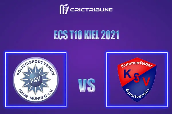 PSV vs KSV Live Score, In the Match of ECS T10 Kiel 2021 which will be played at Kiel Cricket Ground, Kiel. PSV vs KSV Live Score, Match between PSV Hann-Munden