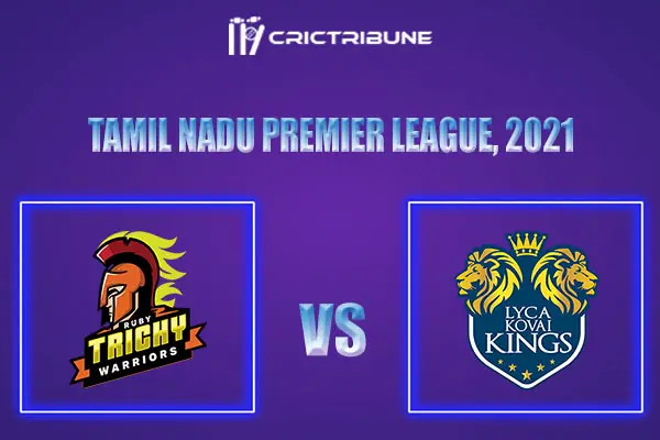 RTW vs LKK Live Score, In the Match of Shriram TNPL 2021 which will be played at MA Chidambaram Stadium, Chennai. RTW vs LKK Live Score, Match between Ruby.....