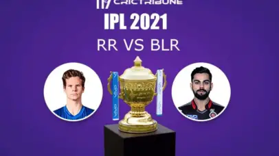 RR vs BLR Live Score, In the Match of VIVO IPL 2021 which will be played at Sheikh Zayed Stadium, Abu Dhabi. RR vs BLR Live Score, Match between Rajasthan......