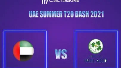 UAE vs IRE Live Score, In the Match of UAE Summer T20 Bash 2021, which will be played at ICC Academy, Dubai. UAE vs IRE Live Score, Match between United ........