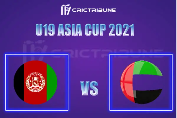 AF-U19 vs UAE-U19 Live Score, In the Match of U19 Asia Cup 2021, which will be played at Sharjah Cricket Stadium, Sharjah, United Arab Emirates.. AF-U19 vs UAE.