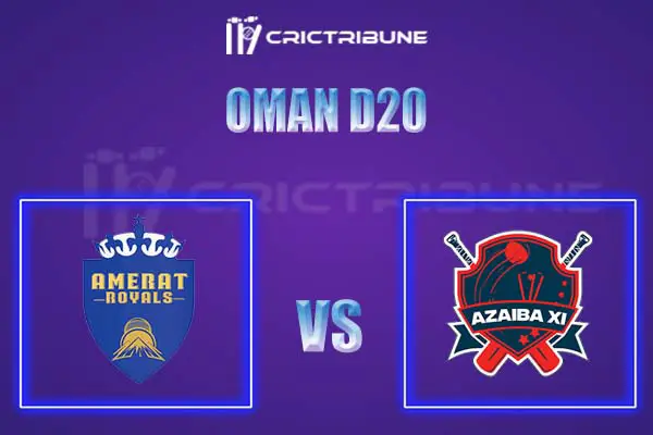 AMR vs AZA Live Score, In the Match of Oman D20 League 2021, which will be played at Oman Al Amerat Cricket Ground Oman Cricket .AMR vs AZA Live Score, Match b..