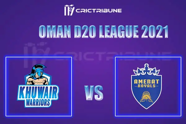 AMR vs KHW Live Score, In the Match of Oman D20 League 2021, which will be played at AI Amerat Cricket Ground Oman Cricket, Muscat. AMR vs KHWLive Score, Ma....