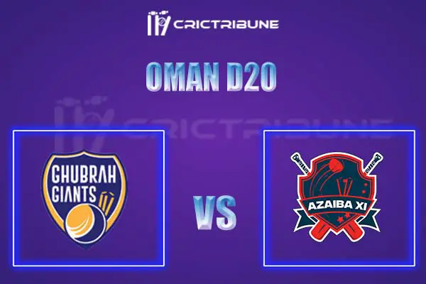 AZA vs GGI Live Score, In the Match of Oman D20 League 2021, which will be played at Oman Al Amerat Cricket Ground Oman Cricket . AZA vs GGI Live Score, Match be