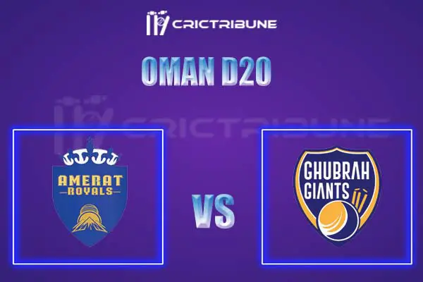 AMR vs GGI Live Score, In the Match of Oman D20 League 2022, which will be played at Oman Al Amerat Cricket Ground Oman Cricket .AMR vs GGI Live Score, Match be.