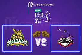 LAH vs MULH Live Score, In the Match of Pakistan Super League, 2022, which will be played at Gaddafi Stadium, Lahore. LAH vs MUL Live Score, Match between Multa