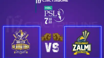 PES vs QUE Live Score, In the Match of Pakistan Super League, 2022, which will be played at Gaddafi Stadium, Lahore Live Score, Match between Quetta Gladiators.