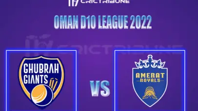 AMR vs GGI Live Score, In the Match of Oman D10 League 2022, which will be played at Oman Al Amerat Cricket Ground Oman Cricket .AMR vs GGI Live Score, Match be.