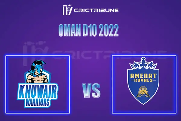 AMR vs KHW Live Score, In the Match of Oman D10 2022, which will be played at AI Amerat Cricket Ground (Ministry Turf 1), AI AmeratTW vs GS Live Score, Match be