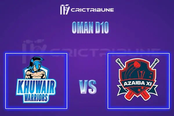 AZA vs KHW Live Score, In the Match of Oman D10 League 2022, which will be played at Oman Al Amerat Cricket Ground Oman Cricket .AZA vs KHW Live Score, Match be.