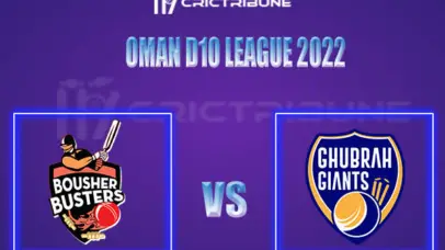 GGI vs BOB Live Score, In the Match of Oman D10 League 2021, which will be played at Oman Al Amerat Cricket Ground Oman Cricket . GGI vs BOB Live Score, Match be