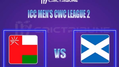SCO vs OMN Live Score, In the Match of ICC Men’s CWC League 2, which will be played at Sharjah Cricket Stadium, Sharjah.. SCO vs OMN Live Score, Match betwe....