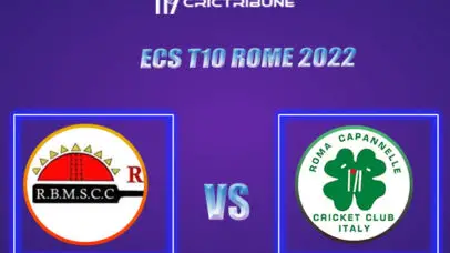 RC vs RBMS Live Score, In the Match of ECS T10 Rome 2022 which will be played at Roma Cricket Ground, Rome, Afghanistan. RC vs RBMS Live Score, Match between Ro