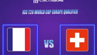 SWI vs FRA Live Score, In the Match of ICC T20 World Cup Europe Qualifier B which will be played at Tikkurila Cricket Ground, Vantaa.SWI vs FRA Live Score......