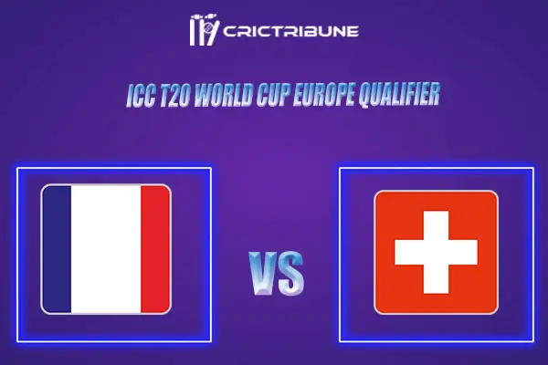 SWI vs FRA Live Score, In the Match of ICC T20 World Cup Europe Qualifier B which will be played at Tikkurila Cricket Ground, Vantaa.SWI vs FRA Live Score......