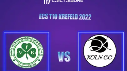 KCC vs VG Live Score, KCH vs ARS  In the Match of ECS Krefeld T10 2022, which will be played at the Bayer Uerdingen Cricket Ground.KCC vs VG Live Score, Match be