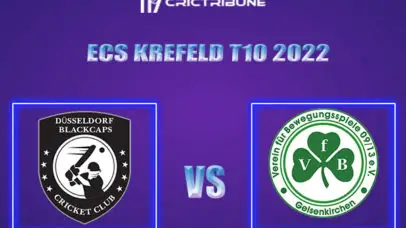 DB vs VG Live Score, KCH vs ARS  In the Match of ECS Krefeld T10 2022, which will be played at the Bayer Uerdingen Cricket Ground.DB vs VG Live Score, Match betw