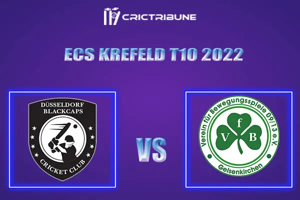 DB vs VG Live Score, KCH vs ARS  In the Match of ECS Krefeld T10 2022, which will be played at the Bayer Uerdingen Cricket Ground.DB vs VG Live Score, Match betw