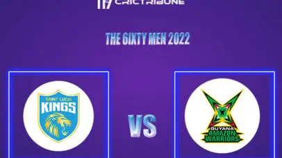 GUY vs SLK Live Score, HT vs MU In the Match of The 6ixty Men 2022, which will be played at Warner Park, Basseterre, St Kitts, West Indies.GUY vs SLK Live Score