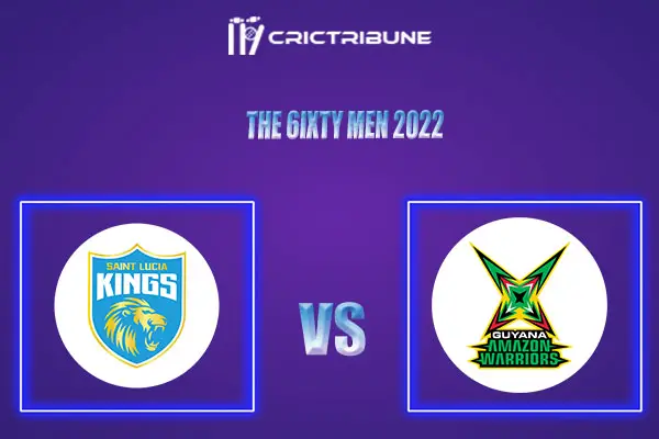 GUY vs SLK Live Score, HT vs MU In the Match of The 6ixty Men 2022, which will be played at Warner Park, Basseterre, St Kitts, West Indies.GUY vs SLK Live Score