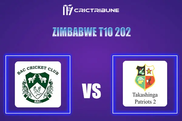 BAC vs TPC IILive Score, TPC I vs TPC II  In the Match of Zimbabwe T10 2022, which will be played at Harare Sports Club, Harare GLA vs TPC-II Live Score, Match b