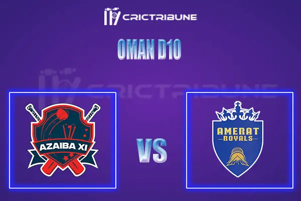 AMR vs AZA Live Score, In the Match of Oman D10 League 2022, which will be played at Oman Al Amerat Cricket Ground Oman Cricket .AMR vs AZA Live Score, Match bet